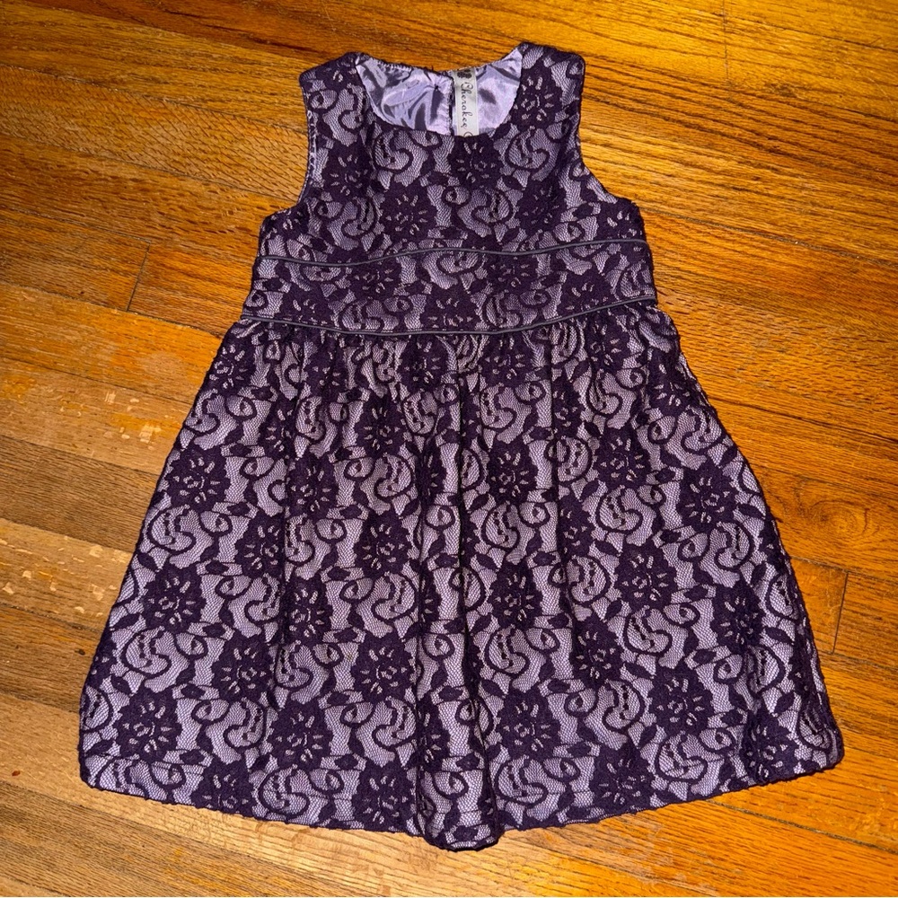 Cherokee Kids Dress in Purple Lace